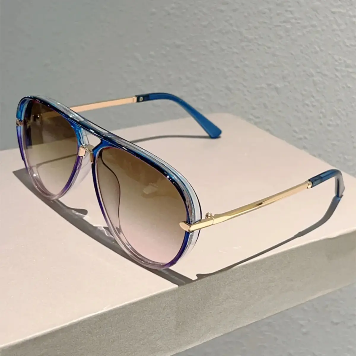 Retro Aviator Sunglasses - 2026 New Fashion Multi-Color Gradient Shades, Street Style Casual Outdoor Sunglasses for Women with Summer Vibes, Street Style Sunglasses, Casual Sunglasses,summerwins