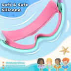 2 Pack Kids Swim Goggles for 3-15 UV Protection Anti-Fog Pool Water, Swimming Goggles with Earplugs Nose Clip For Boys Girls Youth Toddler summerwins
