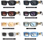 2026 New Retro Square Sunglasses for Women Men Flower Decoration Fashion Ladies Sun Glasses Ins Hot Shading Eyewear UV400
