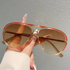 Retro Aviator Sunglasses - 2026 New Fashion Multi-Color Gradient Shades, Street Style Casual Outdoor Sunglasses for Women with Summer Vibes, Street Style Sunglasses, Casual Sunglasses,summerwins