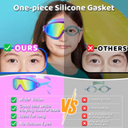 2 Pack Kids Swim Goggles for 3-15 UV Protection Anti-Fog Pool Water, Swimming Goggles with Earplugs Nose Clip For Boys Girls Youth Toddler summerwins